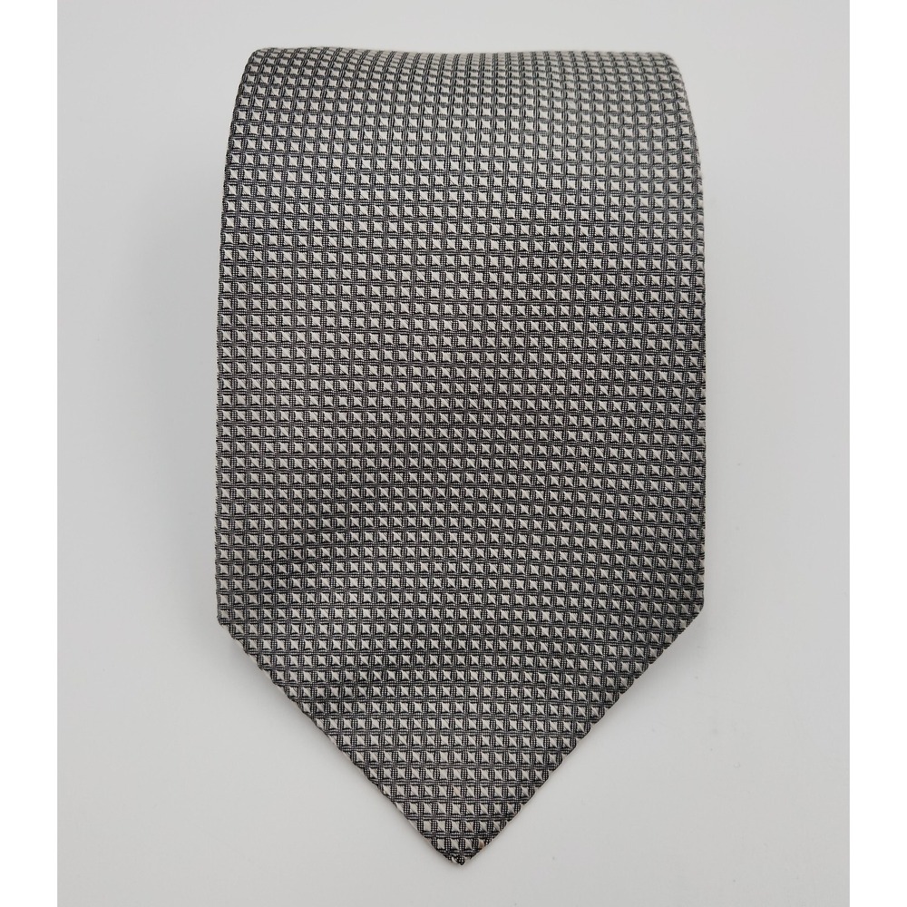 Innocenti For Tom James Neck Tie Men's One Size Gray Pointed 100% Silk Formal
